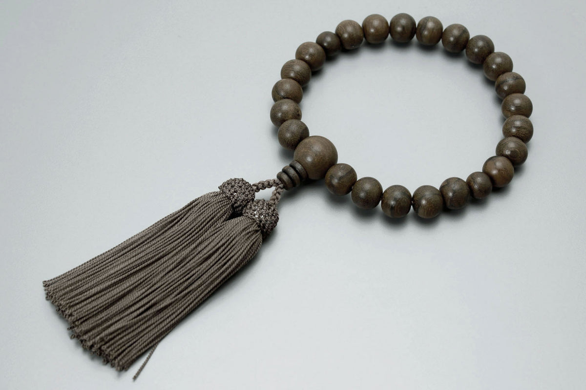 数珠 男性用 京念珠 京匠の伝統 シャム柿 22玉 人絹頭房 すべての宗派