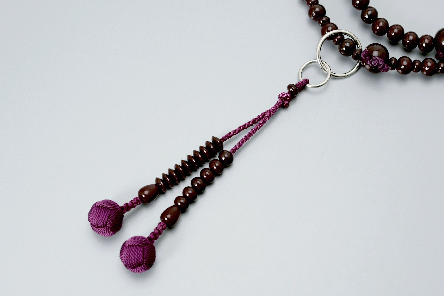 数珠 女性用 二連 京匠の伝統 紫檀 小田巻 浄土宗 仏壇 仏具